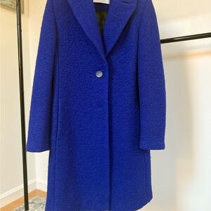 T Tahari Royal Blue Teddy Jacket